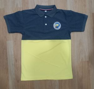 Poly Cotton Collar Neck School Uniform T Shirt