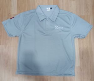 Poly Cotton Half Sleeve Grey School Uniform T Shirt