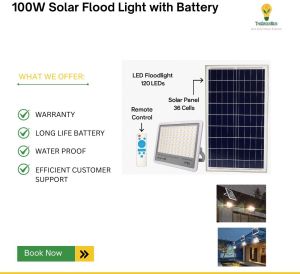 100 Watt Solar Flood Light