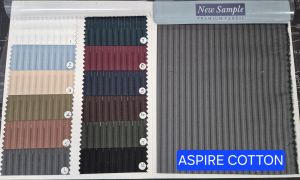 Shivam Textiles Cotton Dobby Stripe Fabric, Color : Multicolour