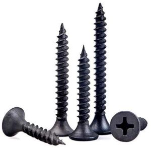 Polished Metal 3.5x32 Mm Drywall Screw, Color : Black