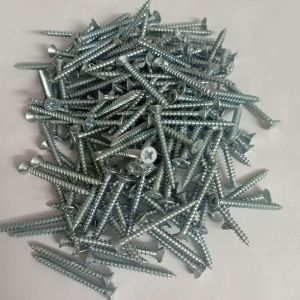 Polished Metal 5x50 Mm Chipboard Screw, Color : Grey