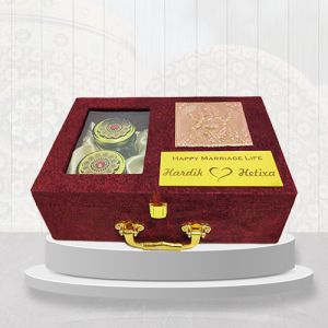 Velvet Wedding Gift Box Contemporary