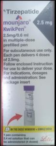 Mounjaro Lilly Tirzepatide Injection 2.5mg
