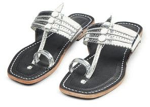 Leather Ladies Silverfox Kolhapuri Chappal