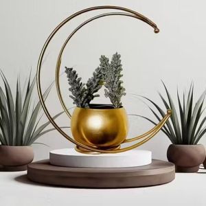Iron Metal Moon Planter