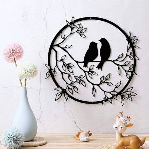Love Birds Metal Wall Art