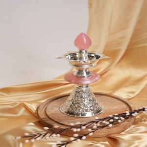Silver Plated Diya Samai