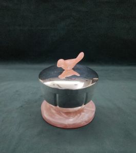 Polished Silver Sparrow Box for Gift, Storage