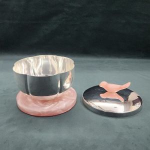 Steel and Resin Dry Fruit Box, Color : Silver