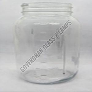 1000 Ml Embossed Glass Jar, Capacity : 1000ml, Cap Material : Metal