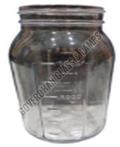 1500 Ml Embossed Glass Jar, Capacity : 1500ml, Cap Material : Metal