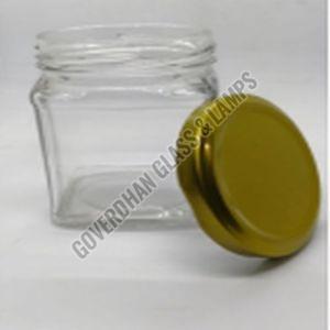 200 Ml ITC Square Glass Jar, Color : Transparent