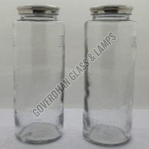 750 Ml Glass Dotted Water Bottle, Shape : Round
