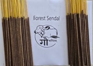 Forest Sandal Cow Dung Incense Sticks, Color : Brown