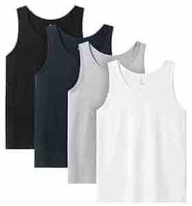 Plain Mens Pure Cotton Tank Tops Casual Wear