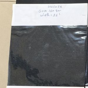 160 GSM Black Viscose Fabric