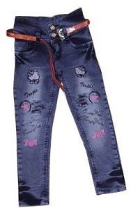 Casual Wear Stretchable Girls Designer Denim Jeans