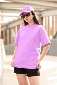 Cotton Casual Wear Women Oversized T Shirt