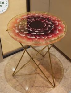 Artistic Carnation Table Modern, Floral, Decorative