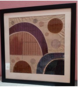 Curved Cosmic Abstract Art