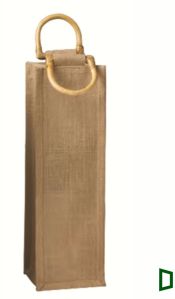 Jute Wine Bag 5x15 Inch With Zip 5x15inch for Gifting