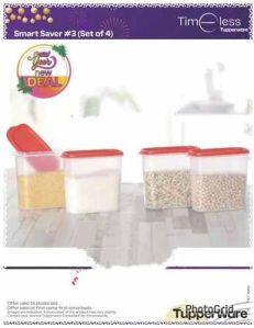1.5L Tupperware Plastic Storage Containers