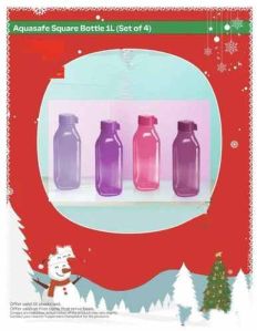 1L Aquasafe Plastic Water Bottle