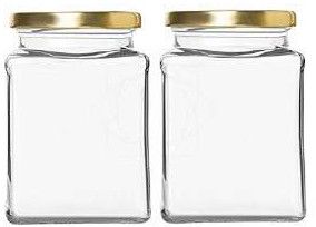 200ml ITC Square Glass Jar