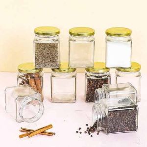 200ml Square Glass Jar