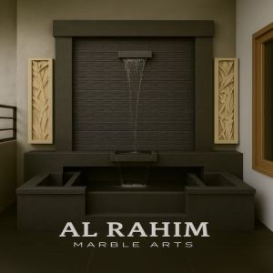 Dark Granite Modern Cascade Fountain