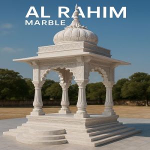 Grand Sandstone Temple Chatri with Arches, Color : Natural