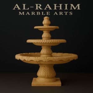 Three Tiered Sandstone Outdoor Fountain