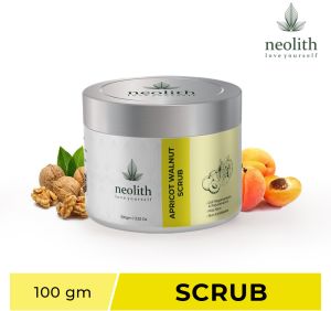 Apricot Walnut D Tan Scrub for Face & Body 100Gm
