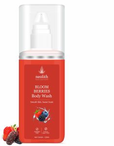 Neolith Bloom Berries Body Wash 120Ml, Color : Red, Form : Liquid