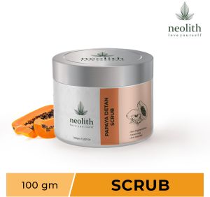 Papaya De Tan Face & Body Scrub Organic 100 Gm