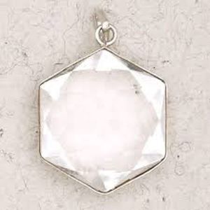 Clear Quartz David Star Pendant
