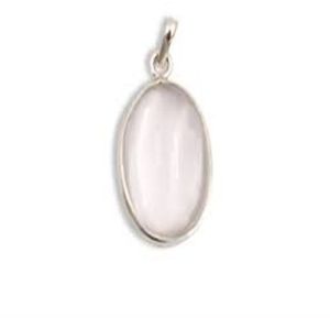 Clear Quartz Oval Pendant