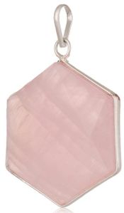Rose Quartz David Star Pendant