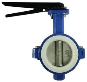 Stainless Steel PTFE Seated Butterfly Valves, Connection Type : Wafer