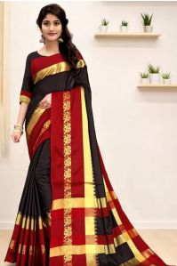 Cotton Silk  Woven Design Border Sarees
