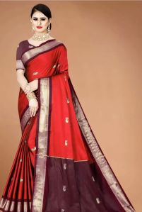 Unstitched Running Blouse Cotton Silk Paithani Saree Festive Wear