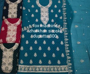Ladies Jarkan Siroski Dupatta Suit Set