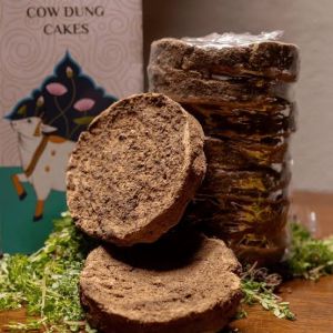 cow dung cake