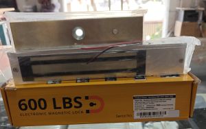 Metal Realtime 600 Lbs Electronic Magnetic Lock, Color : Silver