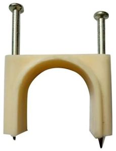 Polished CPVC Nail Clamp, Color : Creamy