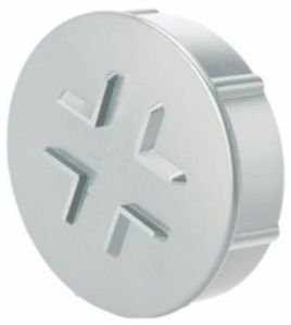Polished PVC SWR Door Cap, Color : Grey