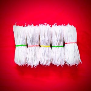 4 Inch Long Cotton Wicks, Packaging Type : White for Temple | Home