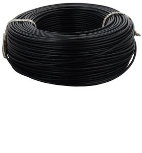 Coated Galvanized Iron Fencing Wire, Color : Black