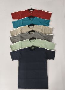 Plain Round Neck Polyester Unisex Multicolor Sports T Shirt XL, XXL